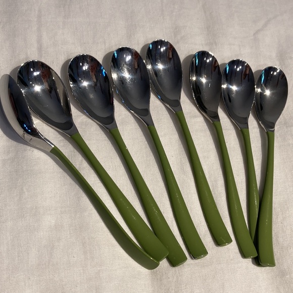 Fiesta spoons with chartreuse handles (8) - Picture 12 of 12